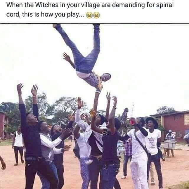 Photo: How you play when the witches in your village are demanding for a spinal cord
