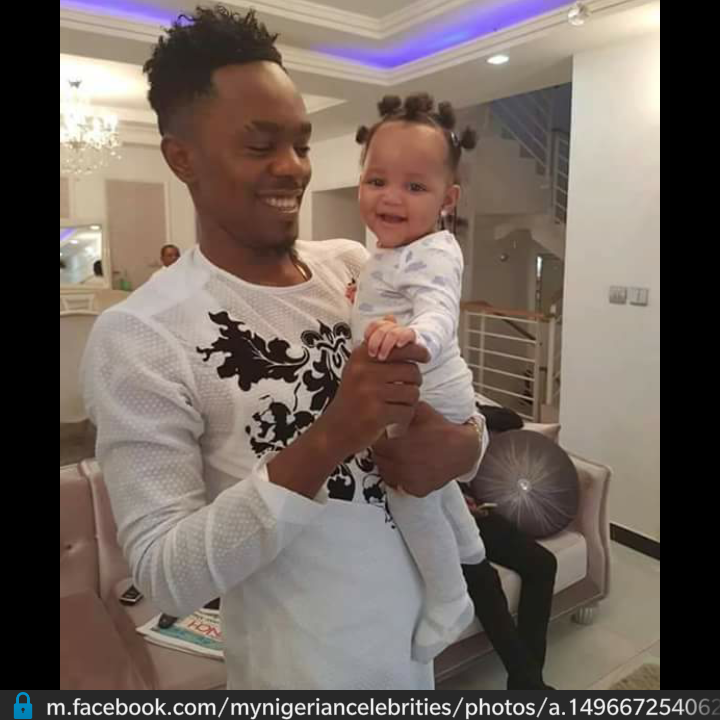 Photo: Patoranking shows off his adorable baby girl