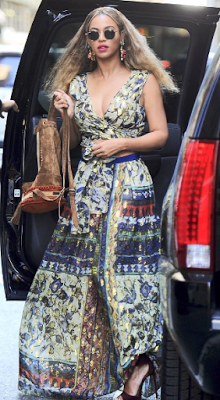 Beyonce steps out in Ankara outfit in NYC